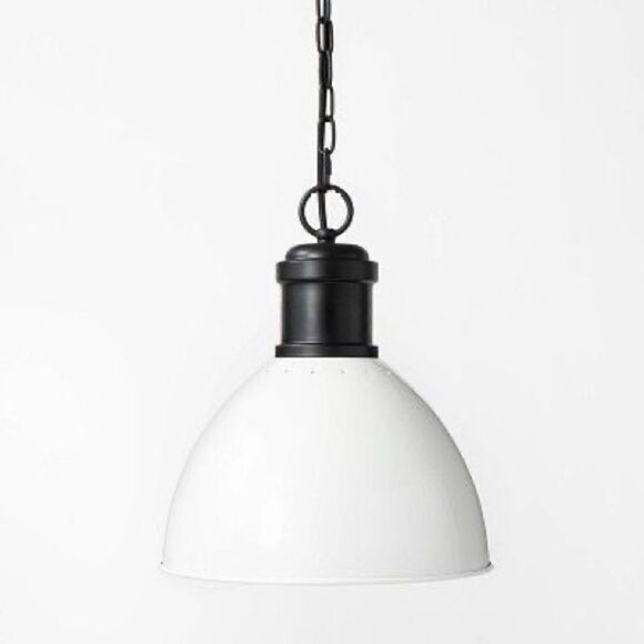 studio mcgee Other - STUDIO MCGEE NEW dome metal pendant -medium -white/black